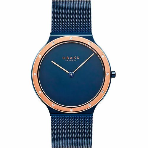 Наручные часы OBAKU V285LESLML, синий, золотой