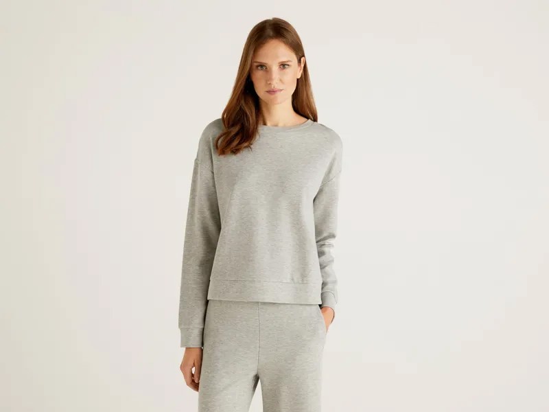 Свитшот женский United Colors of Benetton 21A_3CMAE1AH4 серый M