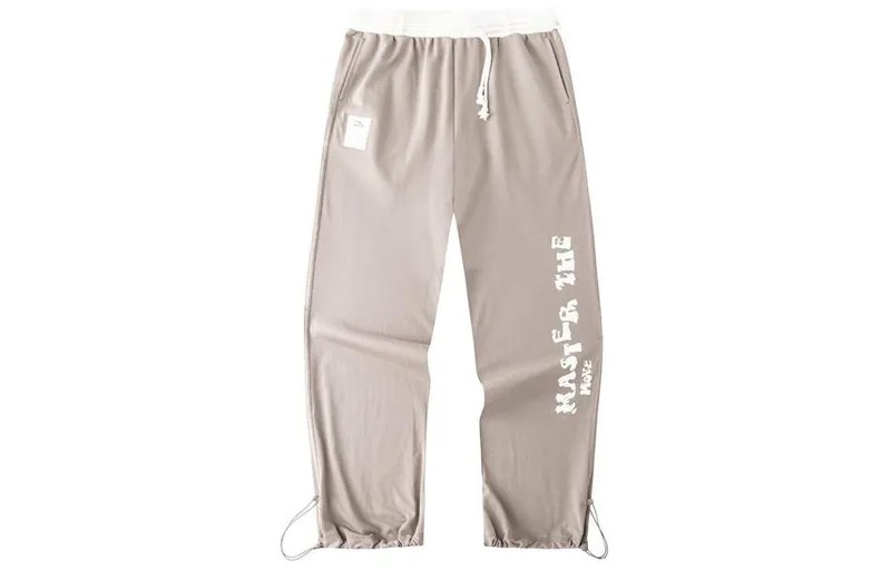 Трикотажные спортивные штаны Life Collection женские из льна серого цвета Anta