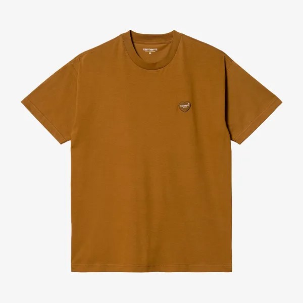 Футболка S/S Heart Patch T-Shirt 'Deep Hamilton Brown' Carhartt WIP, коричневый