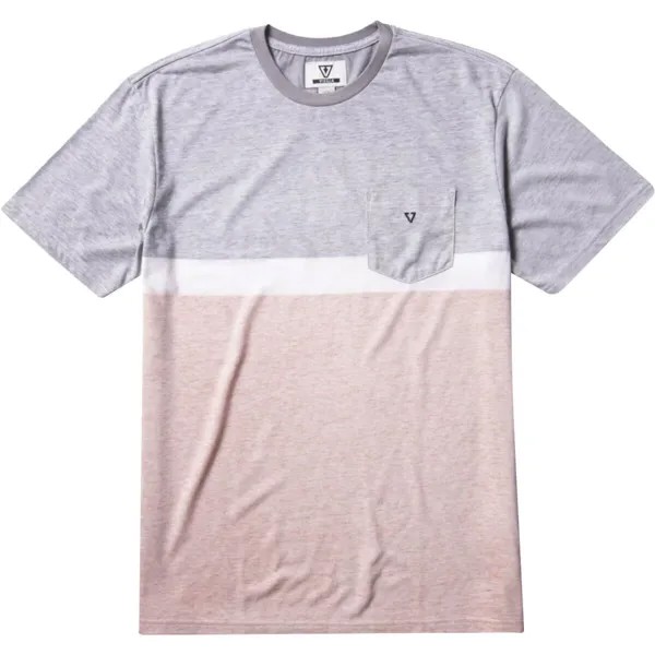 Футболка peaks с короткими рукавами и карманами Vissla, цвет guava