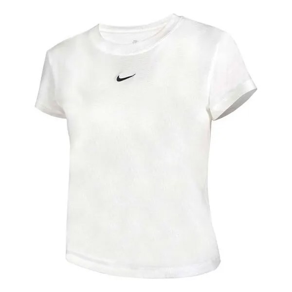 Футболка спортивная одежда холодная трикотажная футболка Nike, белый