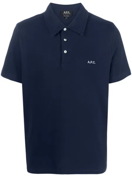 A.P.C. рубашка поло Antoine, синий