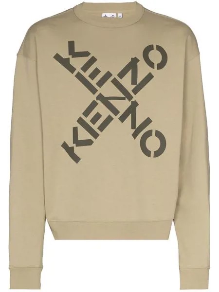 Kenzo толстовка оверсайз с логотипом