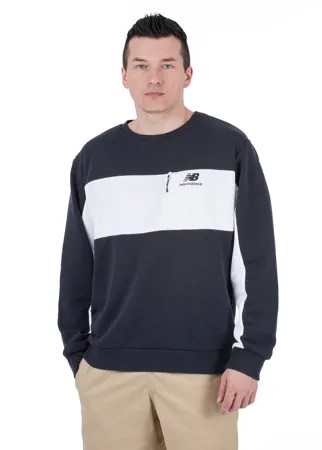 Свитшот мужской New Balance NB Athletics Fleece Crew синий S