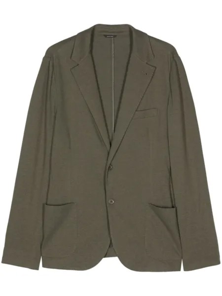 Loro Piana однобортный пиджак, зеленый