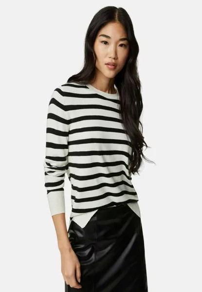 Джемпер вязаный STRIPED CREW NECK Marks & Spencer, цвет black mix