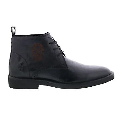 Мужские черные кожаные ботинки чукка на шнуровке Robert Graham Pieta RG5416B