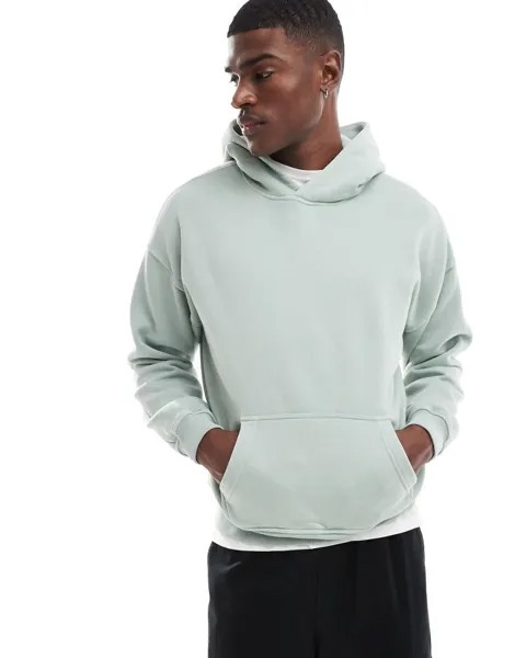 Светло-зеленая толстовка с принтом Abercrombie & Fitch Essential