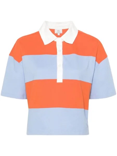Woolrich рубашка поло Rugby в полоску, синий