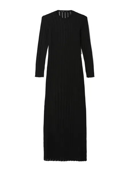 Вязанное платье Bershka, черный