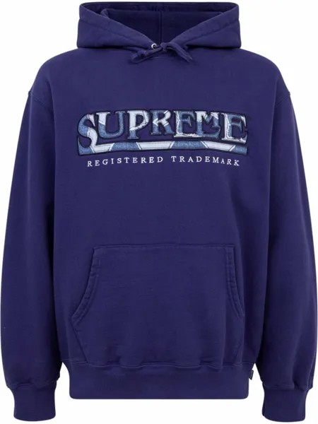 Худи с логотипом Supreme, синий