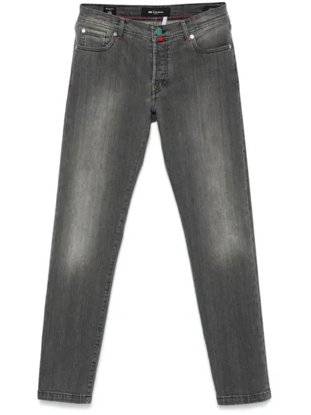 Kiton облегающие джинсы, серый