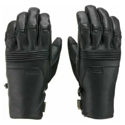 Лыжные кожаные мужские перчатки Decathlon X Wedze, черные, размер XXL