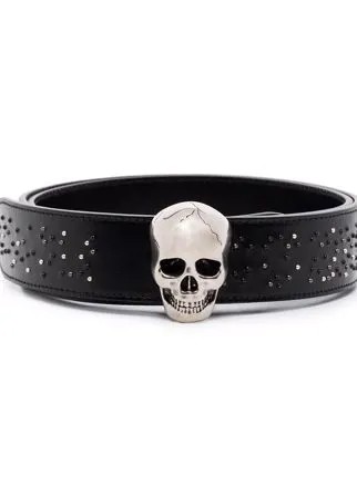 Alexander McQueen ремень с пряжкой Skull