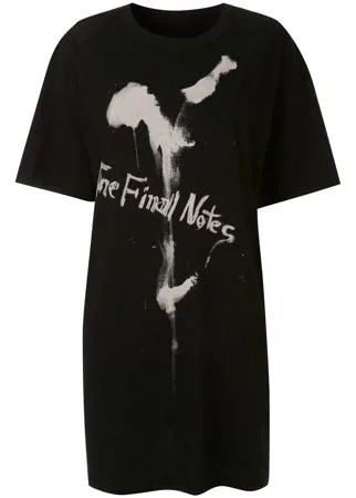 Yohji Yamamoto футболка The Final Notes с принтом