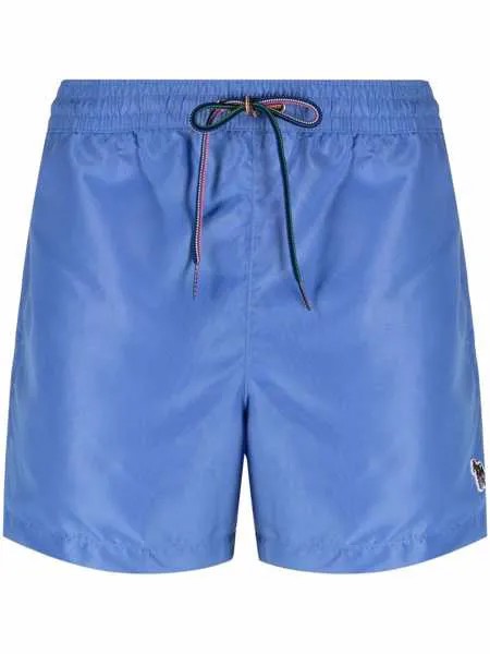 PAUL SMITH плавки-шорты с нашивкой-логотипом
