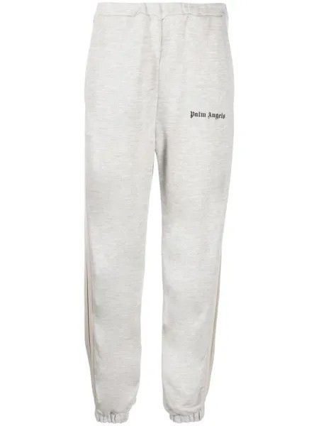Palm Angels спортивные брюки с логотипом, серый