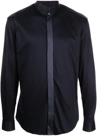 Giorgio Armani рубашка с воротником-стойкой и длинными рукавами