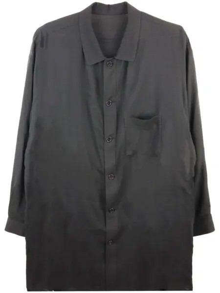 Yohji Yamamoto рубашка с длинным рукавом, черный