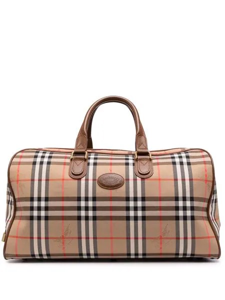 Burberry Pre-Owned сумка Boston в клетку House Check