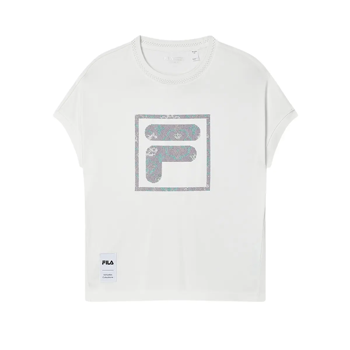 ФИЛА Женская футболка FILA, цвет Bright sun white