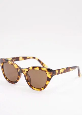 Большие солнцезащитные очки в коричневой оправе «кошачий глаз» с черепаховым дизайном & Other Stories-Коричневый цвет