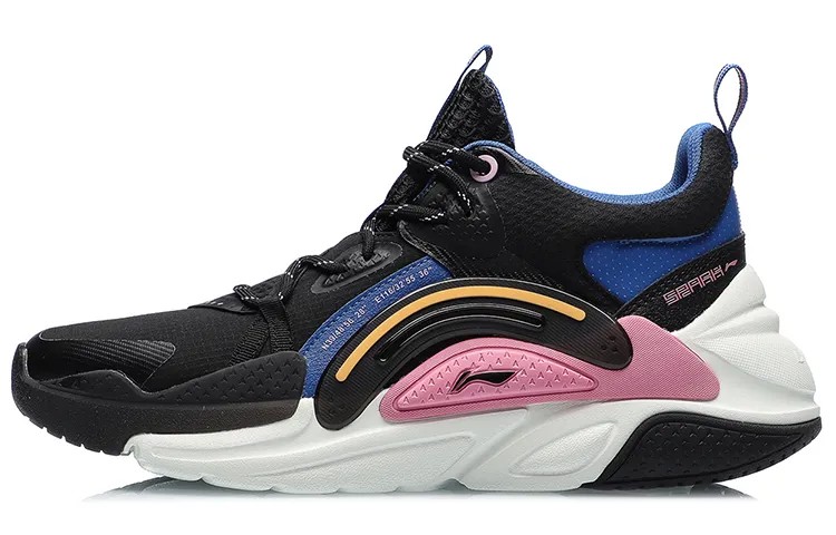 LINING Spark Lifestyle Shoes Women's Low-top Black/blue/pink
