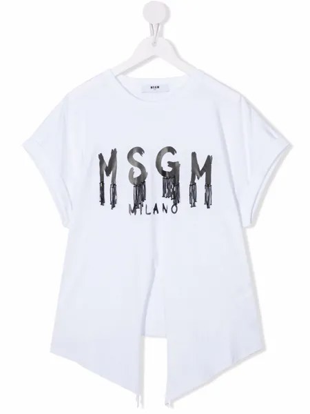 MSGM Kids футболка с логотипом