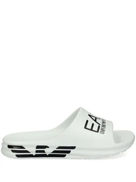 Ea7 Emporio Armani шлепанцы Crusher Distance с логотипом, белый