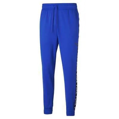 Легкие мужские джоггеры из флиса Puma Fit синие повседневные спортивные штаны 5240919