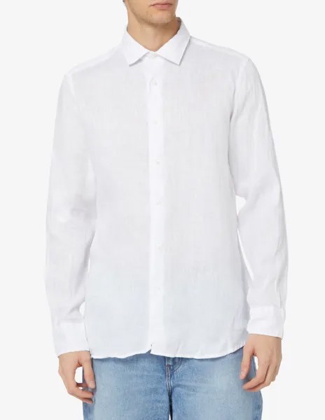 Льняная рубашка Sartoria Italiana, белый