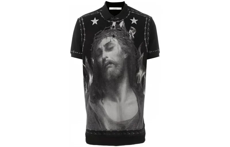 Рубашка поло мужская черная Givenchy, черный