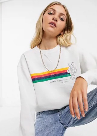 Белый плюшевый свитшот Polo Ralph Lauren