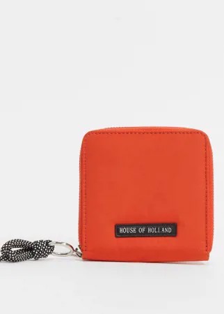 Оранжевый кошелек с декоративным шнурком House of Holland-Оранжевый цвет