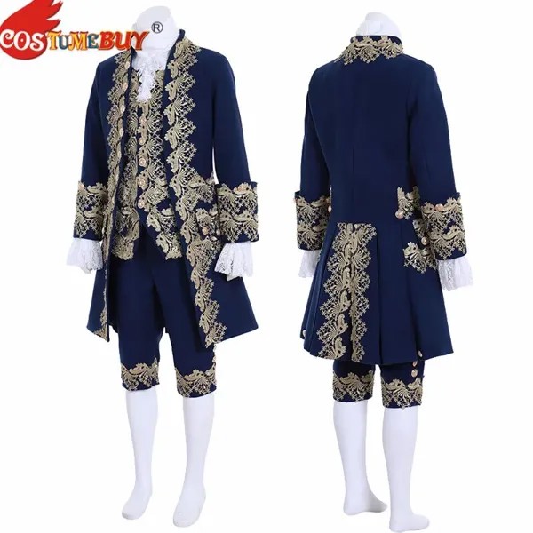 Costumebuy 18-й Британский Костюм Принца Ретро рококо аристократ костюм Marie джентльмен средневековый мужской костюм на заказ