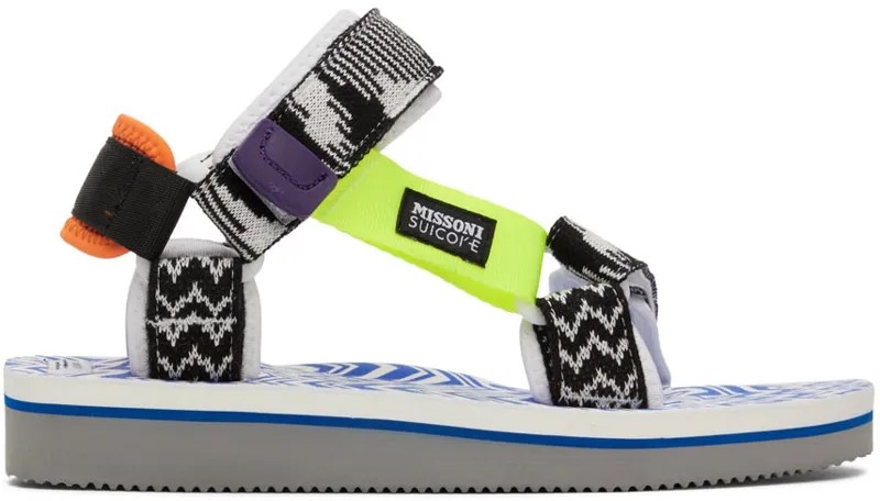 Разноцветные сандалии Depa Missoni Edition Suicoke