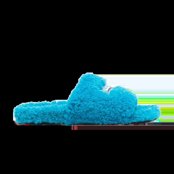 Кроссовки Balenciaga Furry Slides, синий