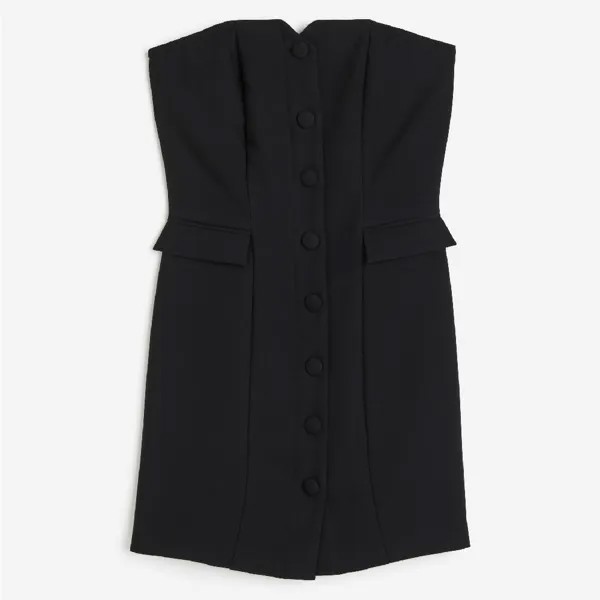 Платье H&M Bandeau, черный