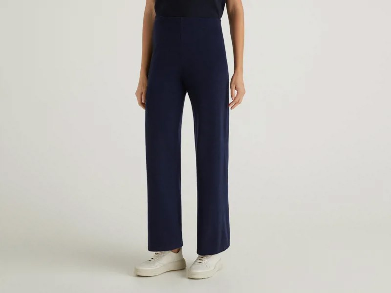 Спортивные брюки женские United Colors of Benetton 21A_1044P0106 синие XL