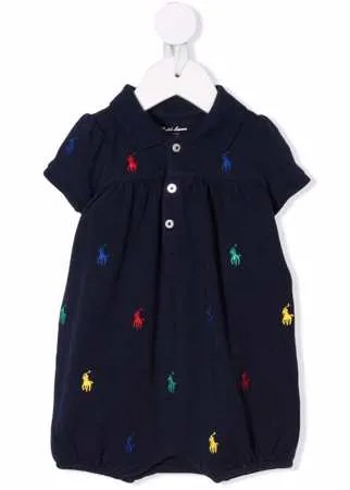 Ralph Lauren Kids комбинезон с вышивкой Polo Pony