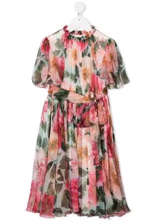 Dolce & Gabbana Kids платье с цветочным принтом