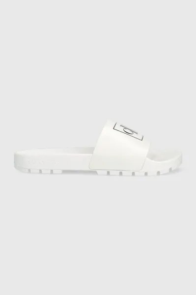 Тапочки-шлепанцы TRUCK SLIDE MONOGRAM RUBBER M Calvin Klein Jeans, белый