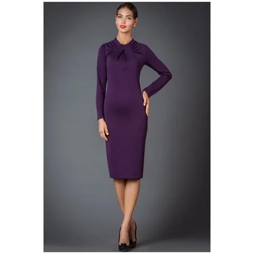 Платье Арт-Деко, размер 46, фиолетовый