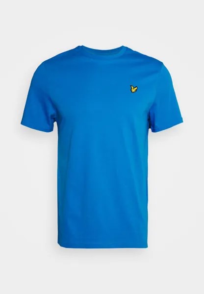 Базовая футболка Plain Lyle & Scott, цвет spring blue