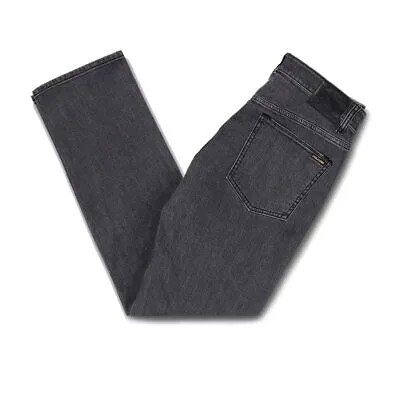 Volcom Solver Denim Pants (Eazy Enzime Grey) Мужские современные прямые джинсы