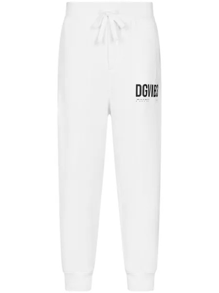 Dolce & Gabbana спортивные брюки с логотипом, белый