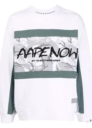 AAPE BY *A BATHING APE® толстовка с круглым вырезом и логотипом