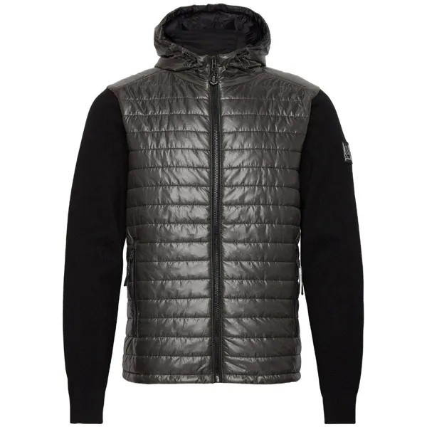 Черный кардиган с капюшоном и молнией Vert Belstaff, черный
