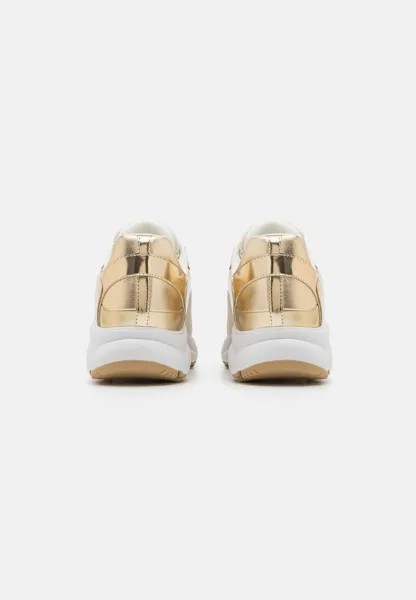 Кроссовки на шнуровке SAMI TRAINER MICHAEL Michael Kors, золото